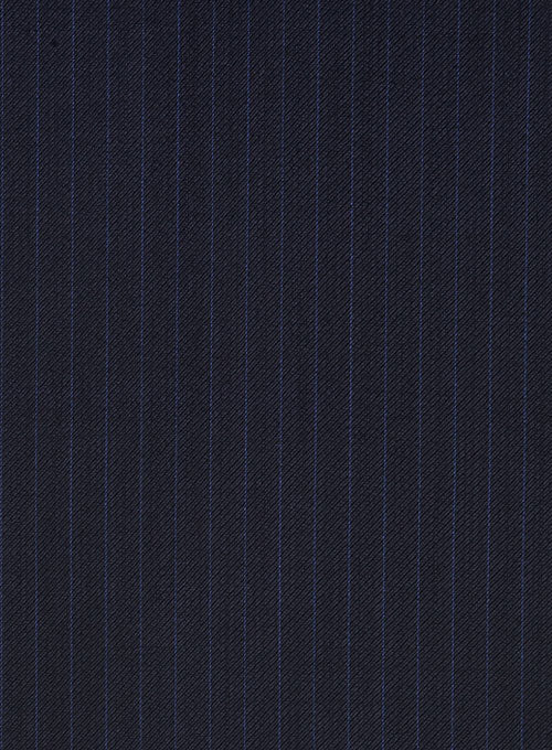 Charles Clayton Iada Blue Stripe Wool Cashmere Jacket - Image 2