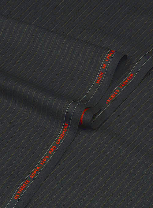 Charles Clayton Letare Charcoal Wool Cashmere Jacket - Image 3