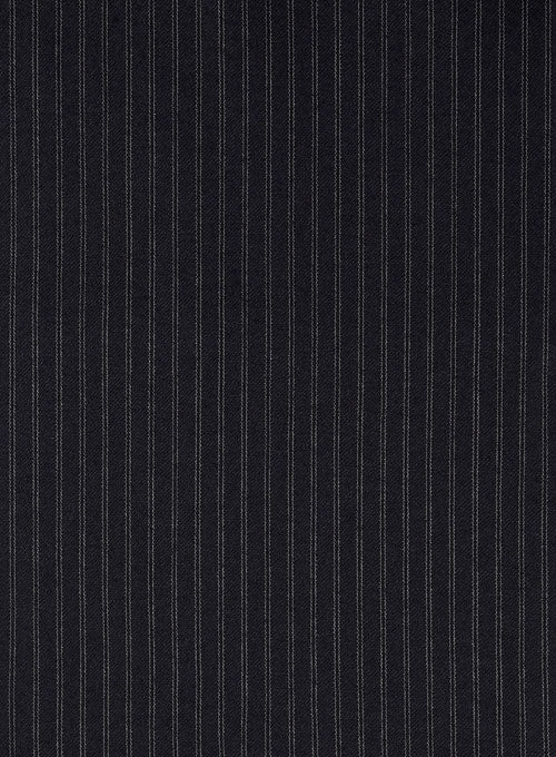 Charles Clayton Rifael Blue Stripe Wool Cashmere Jacket - Image 2