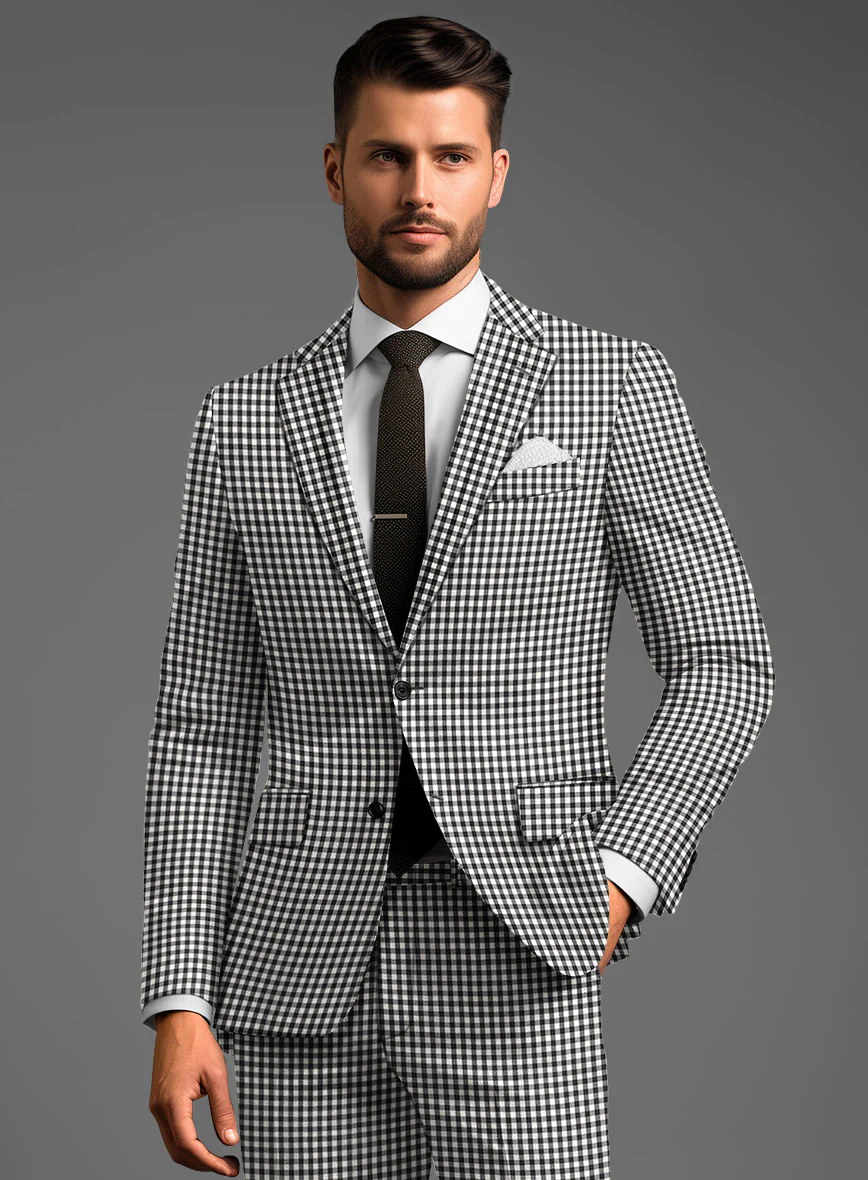 Check Board Wool Jacket - Image 2