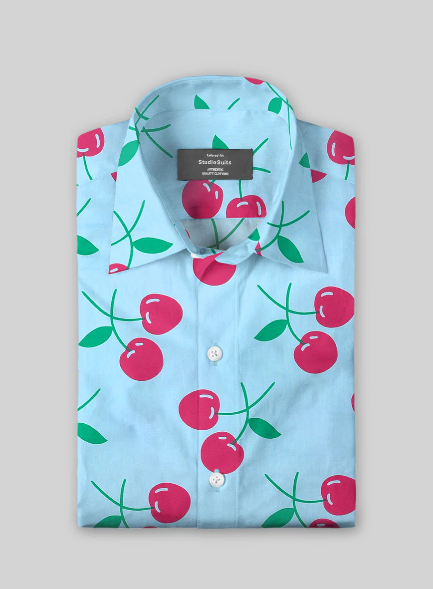Cherry Pop Cotton Shirt - Image 2
