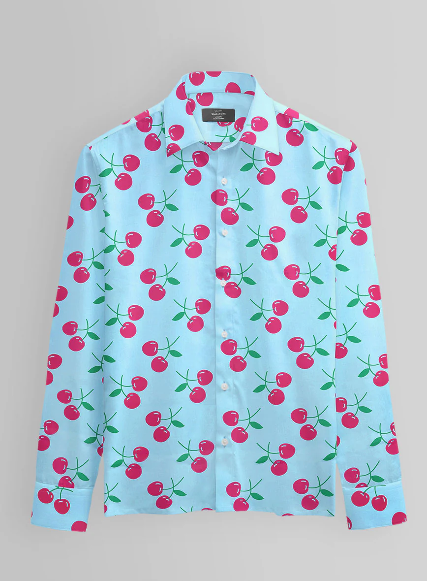 Cherry Pop Cotton Shirt - Image 3