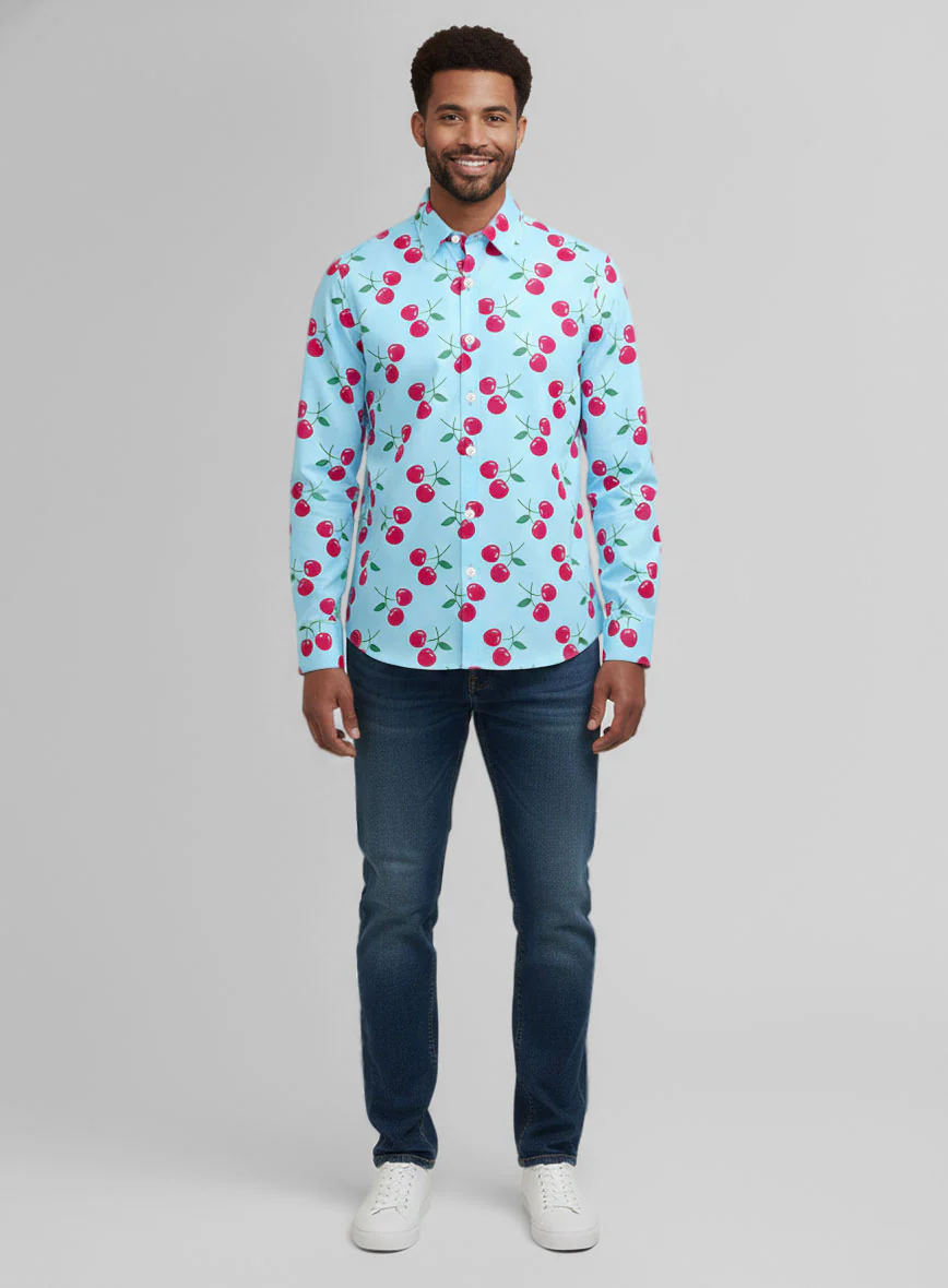 Cherry Pop Cotton Shirt - Image 4
