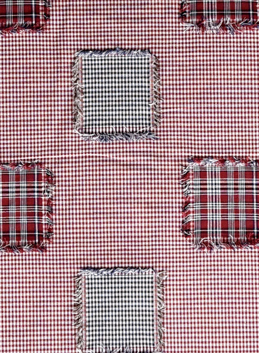 Cherrywood Check Patchwork Cotton Shirt - Image 4