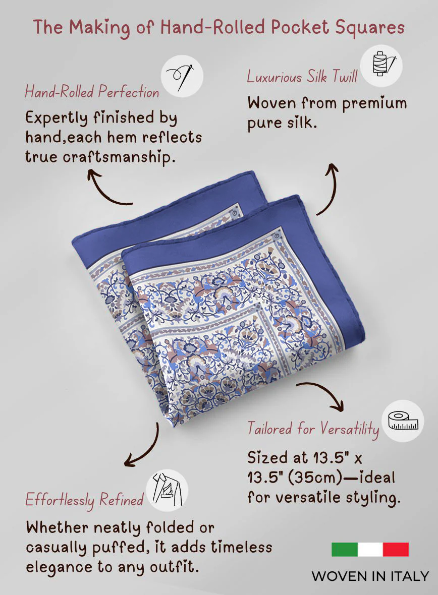 Cifrare Silk Pocket Square - Image 5
