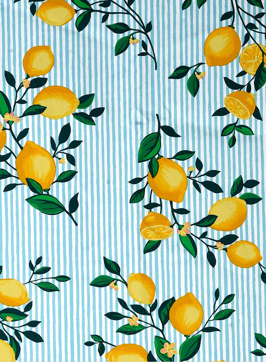 Citrus Breeze Cotton Lycra Shirt - Image 5