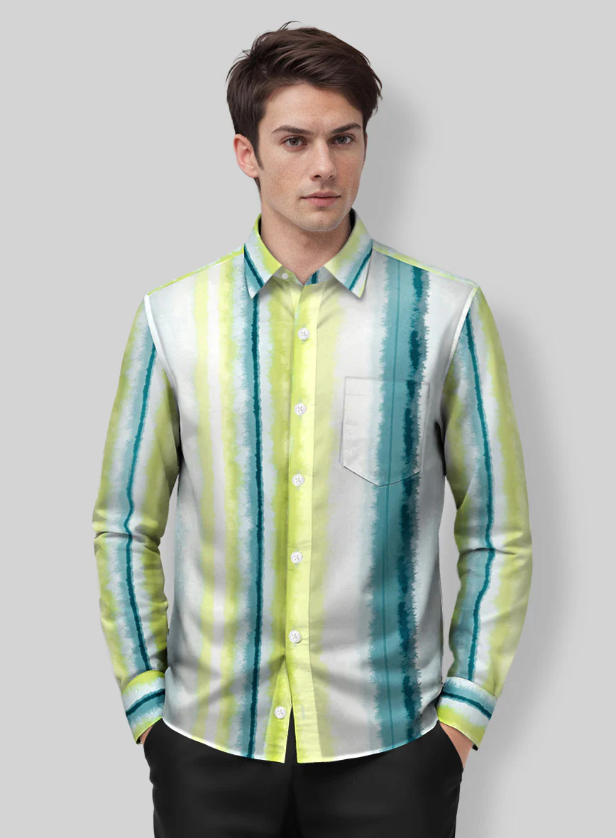 Citrus Wave Organic Cotton Shirt - Image 3