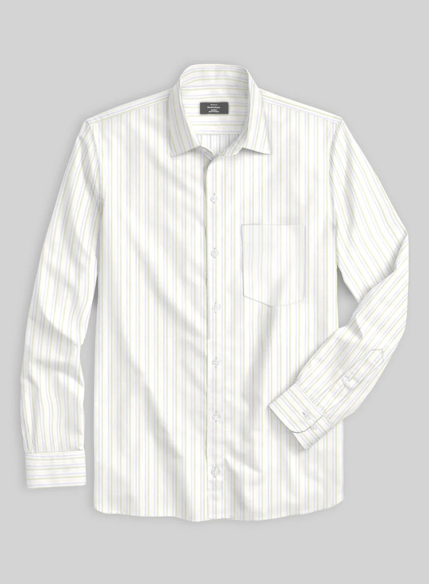 Claridge Stripe Cotton Shirt - Image 2