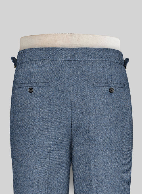 Classic Blue Denim Highland Tweed Trousers - Image 5