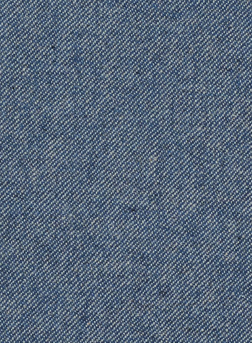 Classic Blue Denim Tweed Jacket - Image 4
