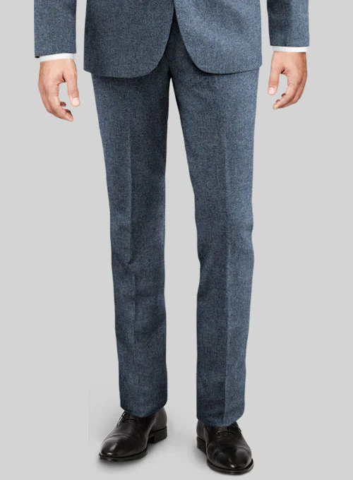 Classic Blue Denim Tweed Suit - Image 6