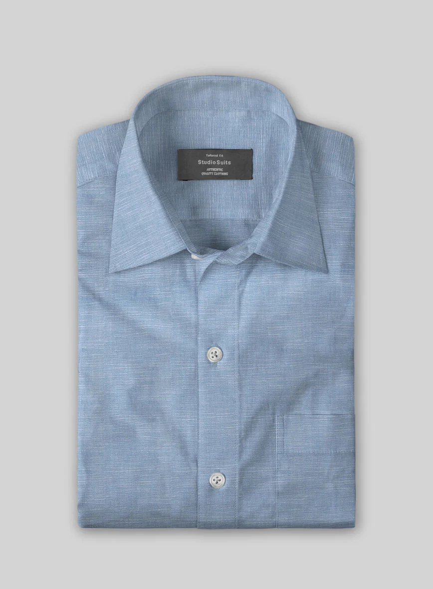 Classic Chambray Cotton Shirt - Image 2