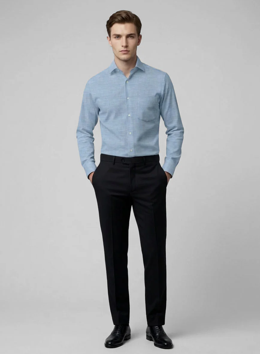 Classic Chambray Cotton Shirt - Image 3