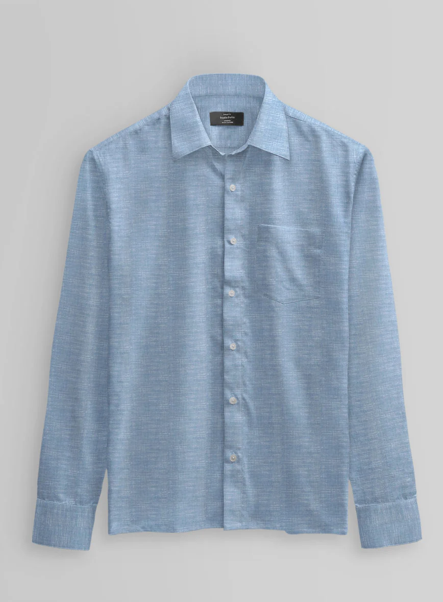 Classic Chambray Cotton Shirt - Image 4