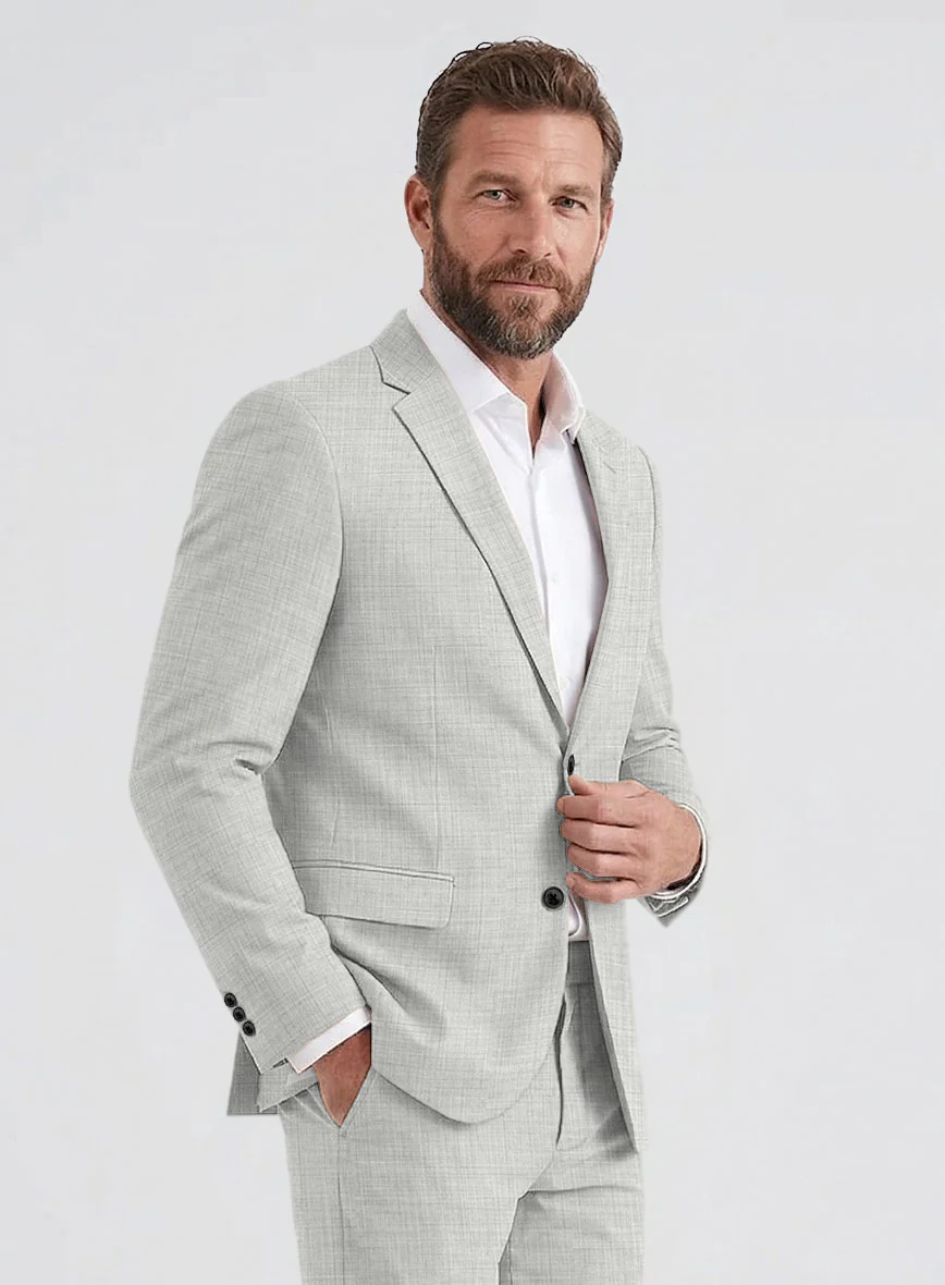 Cloud Gray Wool Suit - Image 3