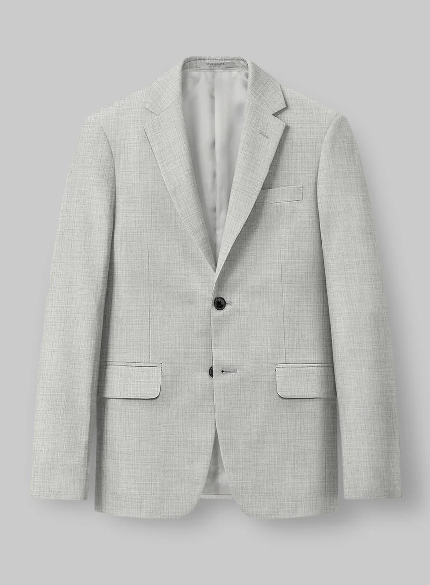 Cloud Gray Wool Suit - Image 4