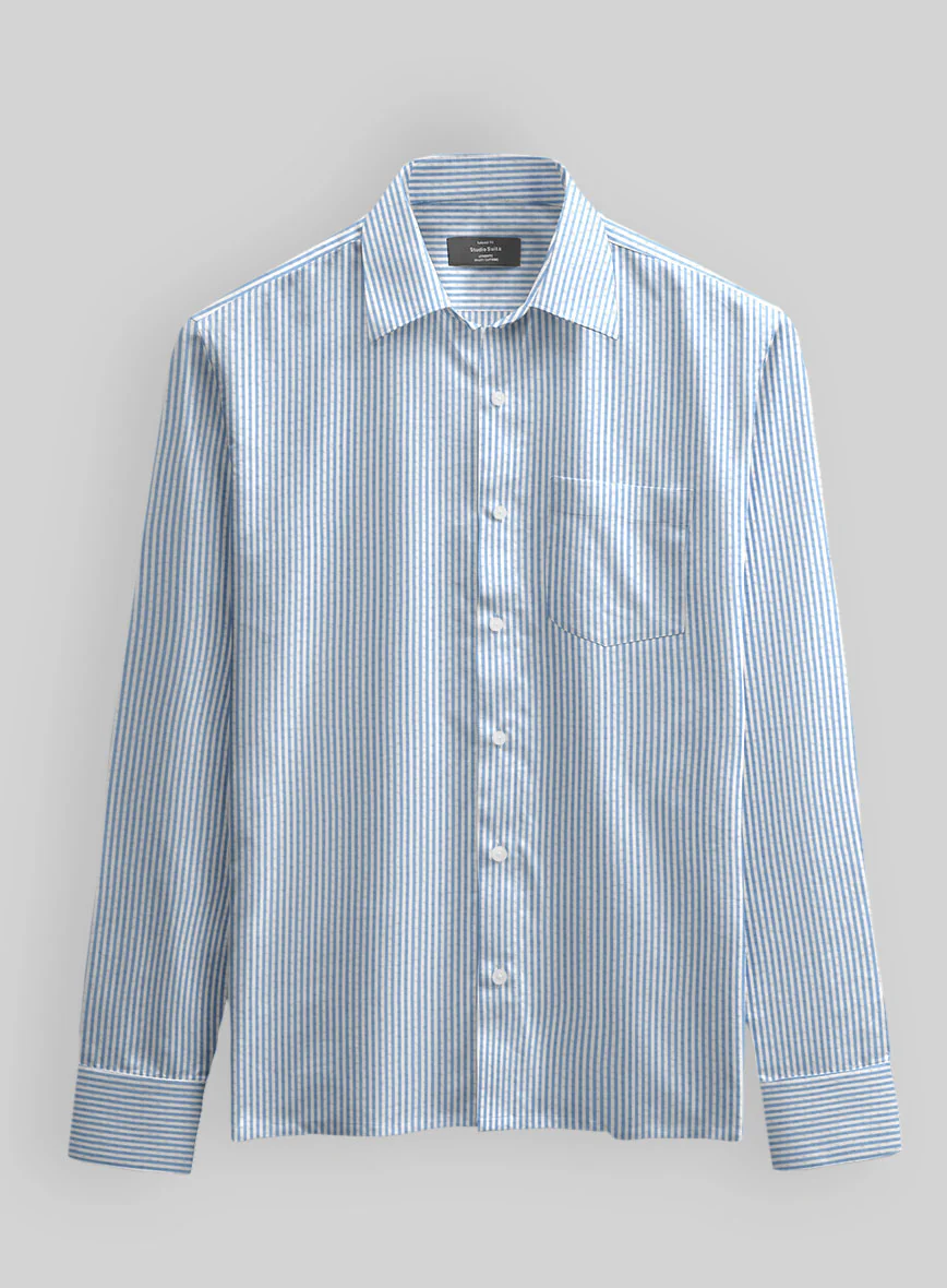 Cloudrift Seersucker Cotton Shirt - Image 3
