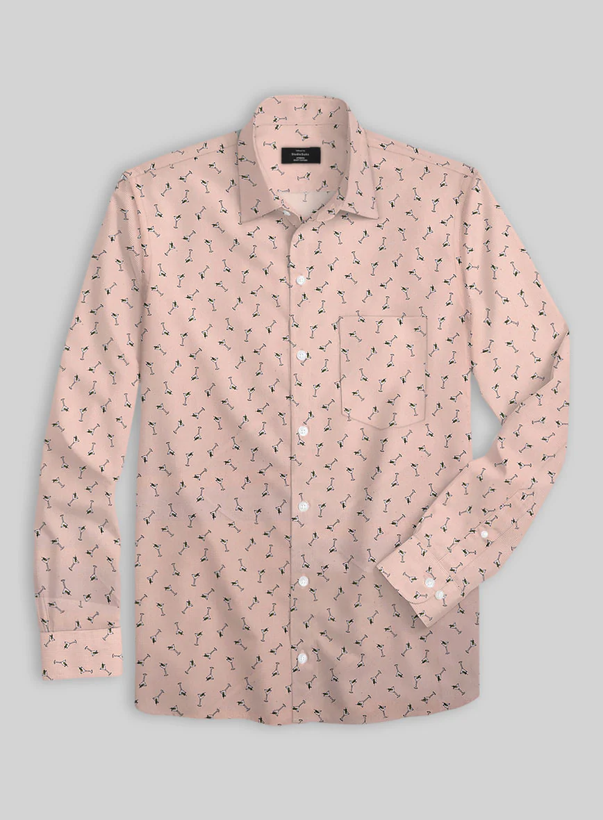Cocktail Canvas Cotton Lycra Shirt - Image 2