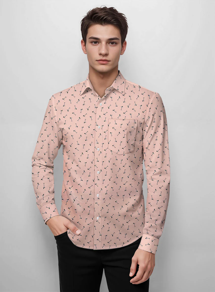 Cocktail Canvas Cotton Lycra Shirt - Image 3