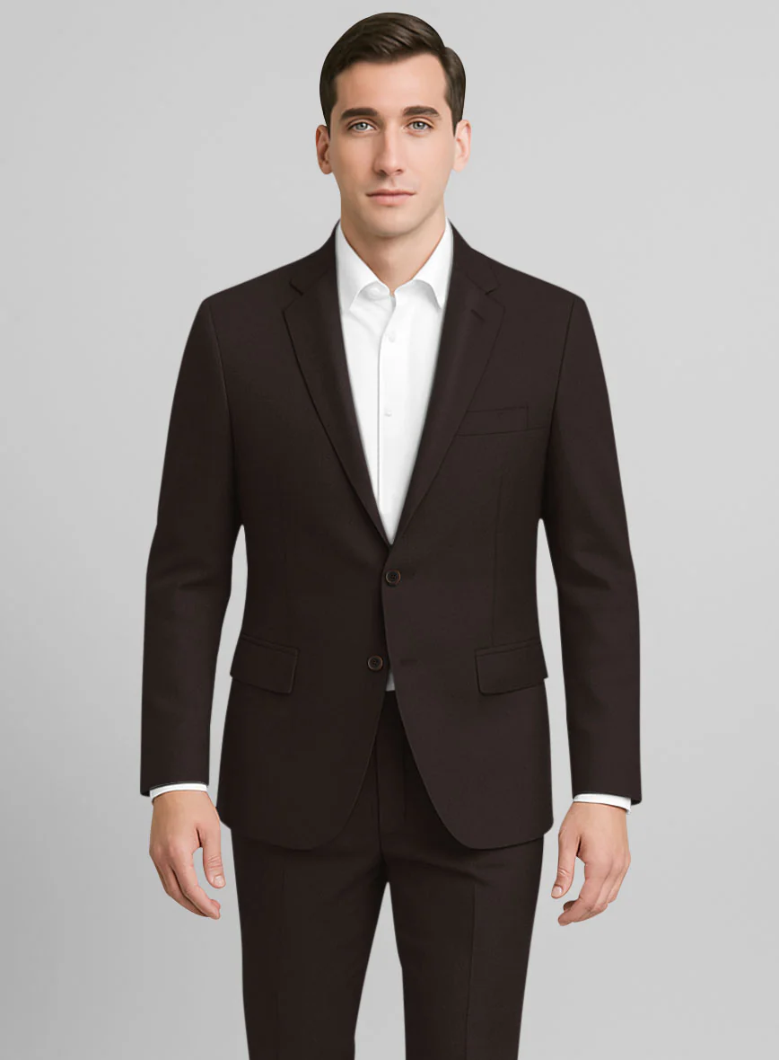 Coffee Brown Chino Suit - Image 3