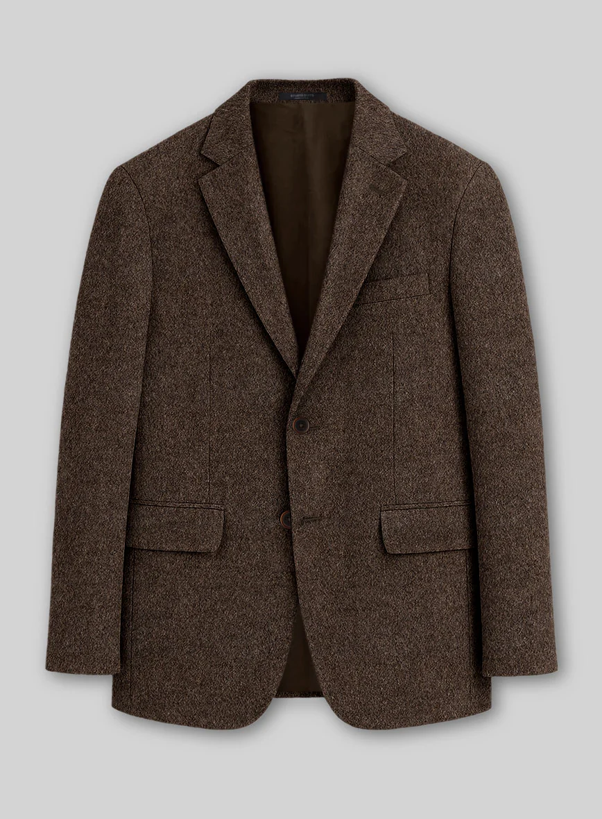 Colombo Dark Brown Cashmere Jacket - Image 2