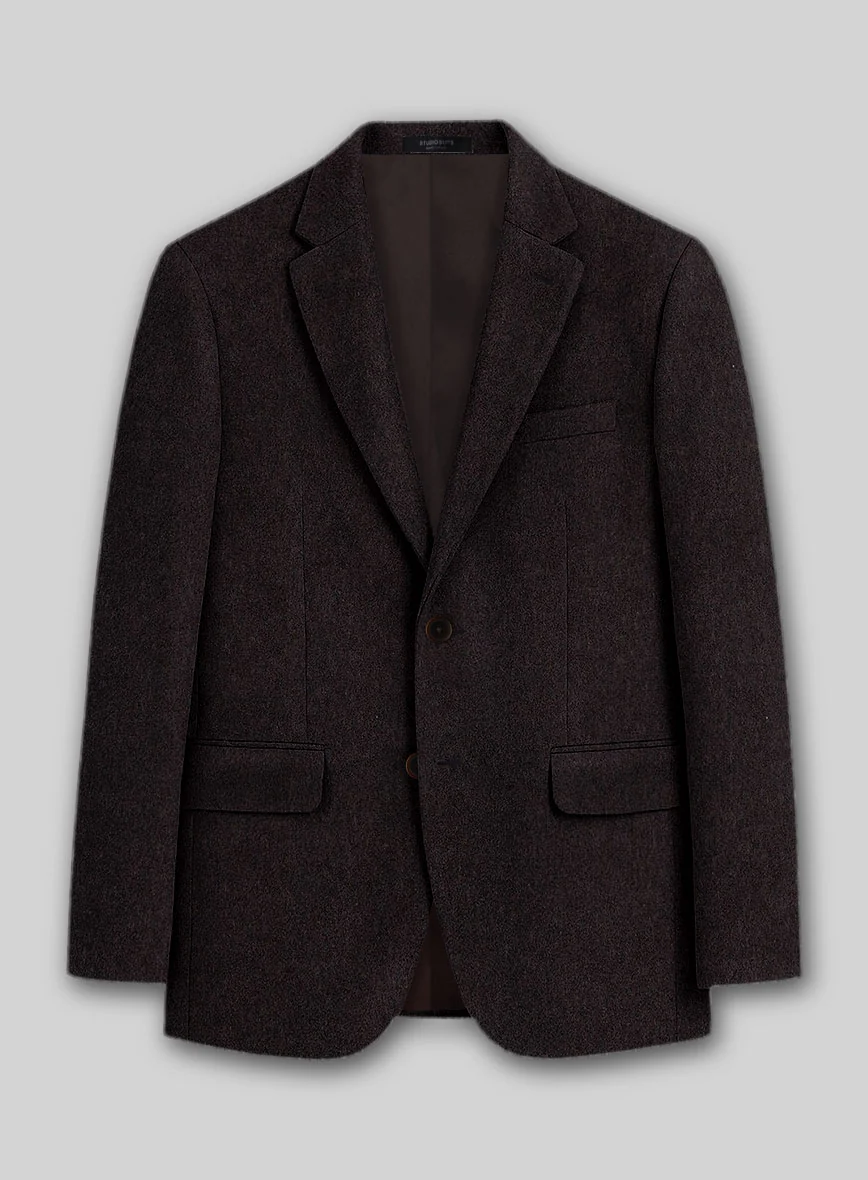 Colombo Deep Brown Cashmere Jacket - Image 2
