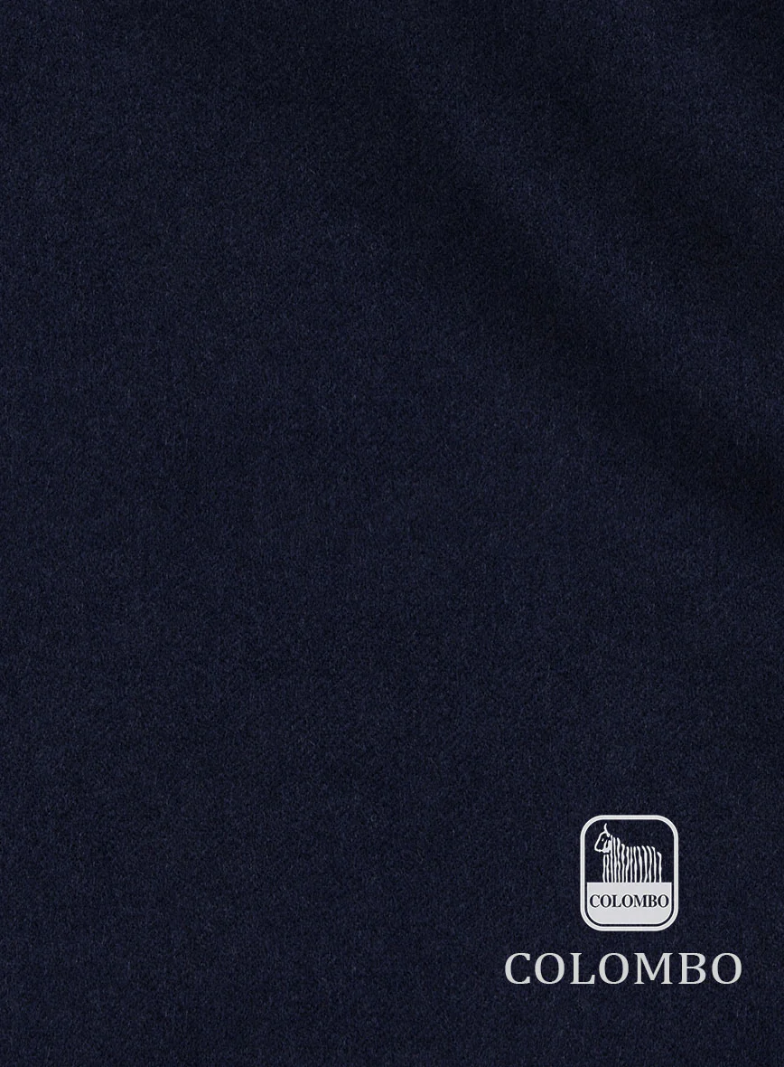 Colombo Navy Blue Cashmere Jacket - Image 3