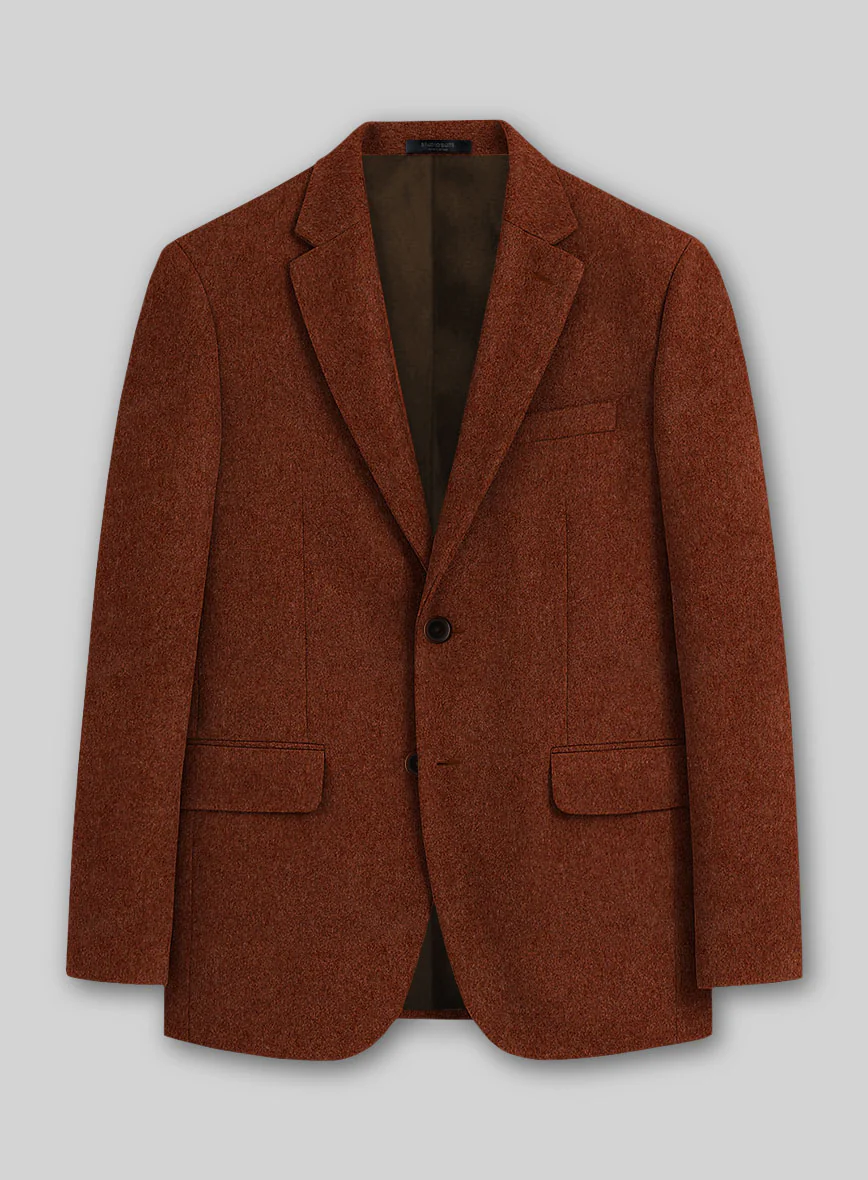 Colombo Rust Brown Cashmere Jacket - Image 2