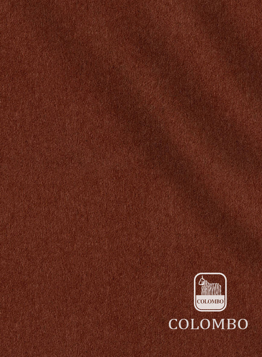 Colombo Rust Brown Cashmere Jacket - Image 3