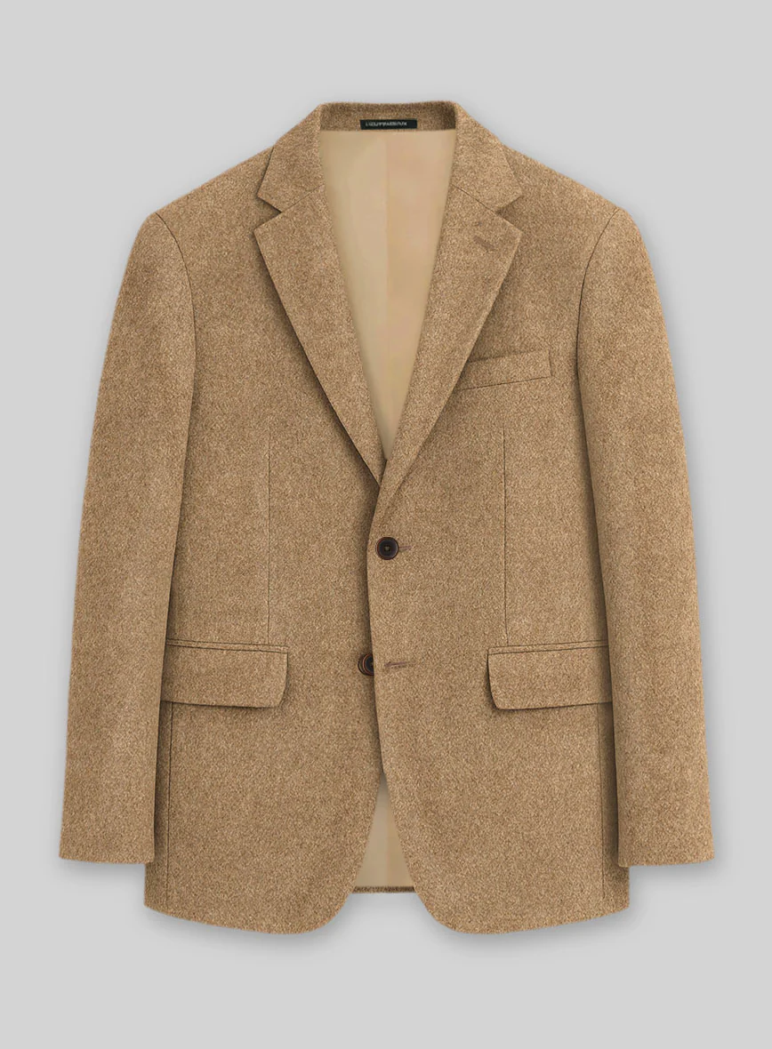 Colombo Tan Cashmere Jacket - Image 2