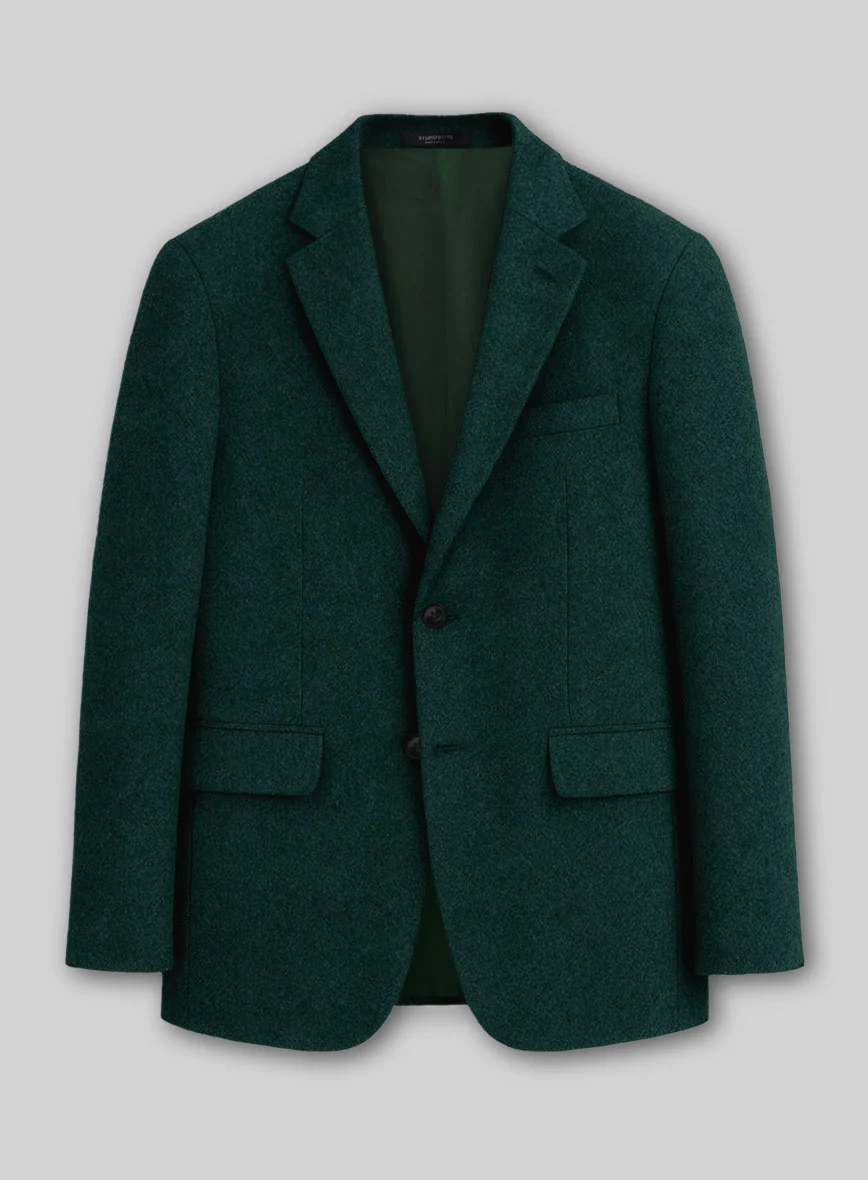 Colombo Teal Green Cashmere Jacket - Image 2