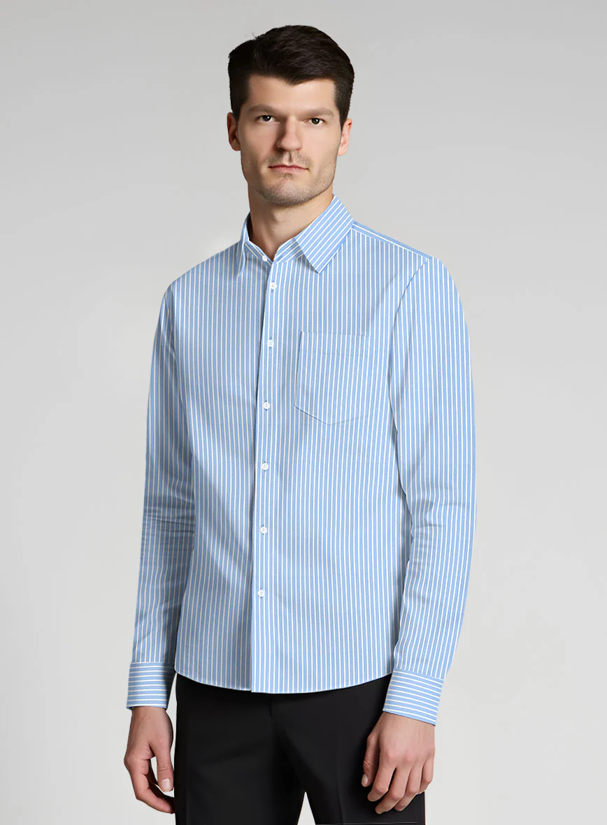 Cornell Stripe Cotton Shirt - Image 3