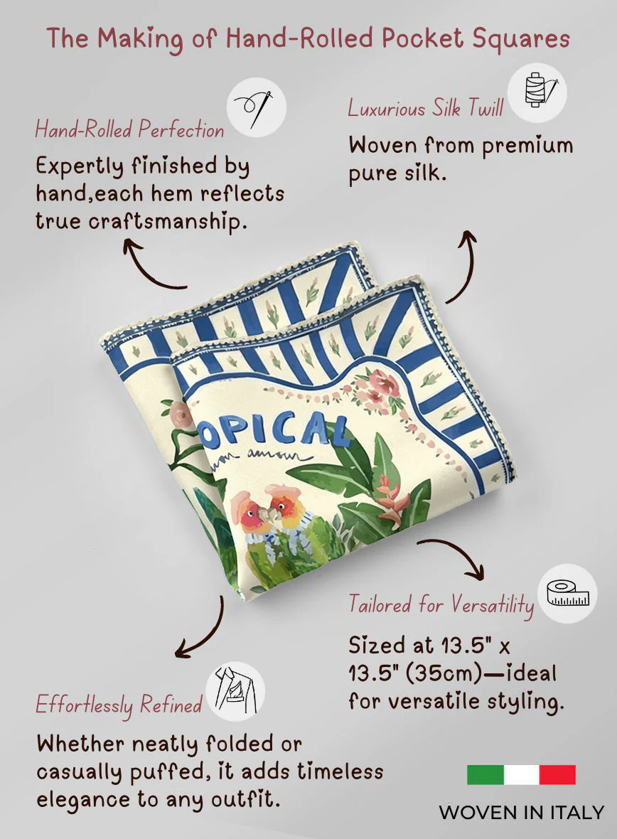 Crepusco Silk Pocket Square - Image 5