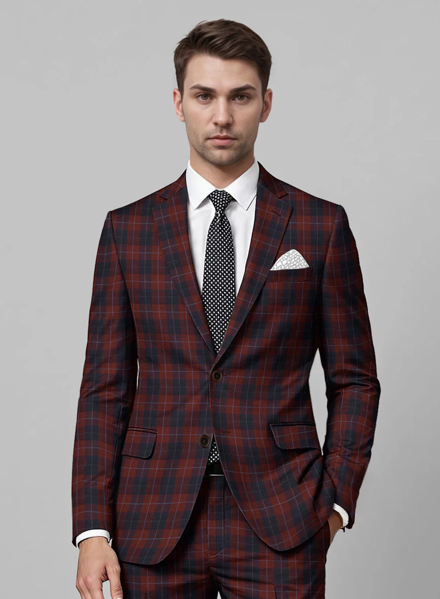 Crimson Carol Check Jacket - Image 2