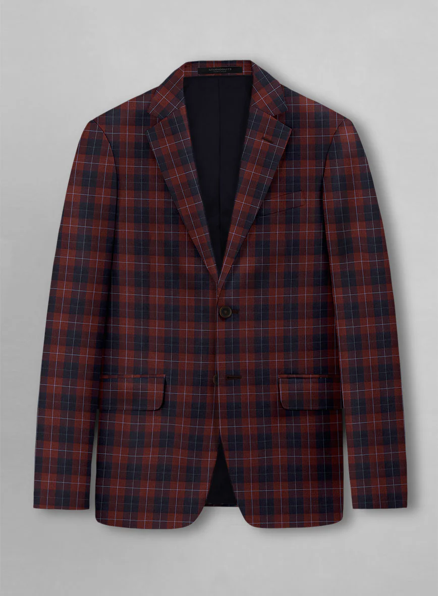 Crimson Carol Check Suit - Image 4