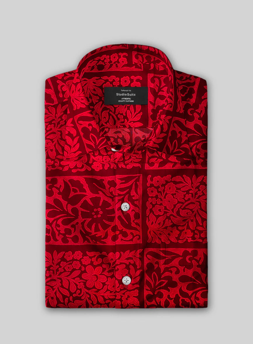Crimson Tapestry Cotton Shirt - Image 2