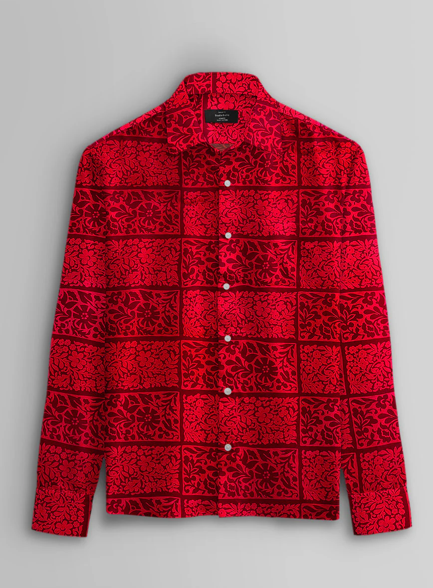 Crimson Tapestry Cotton Shirt - Image 3