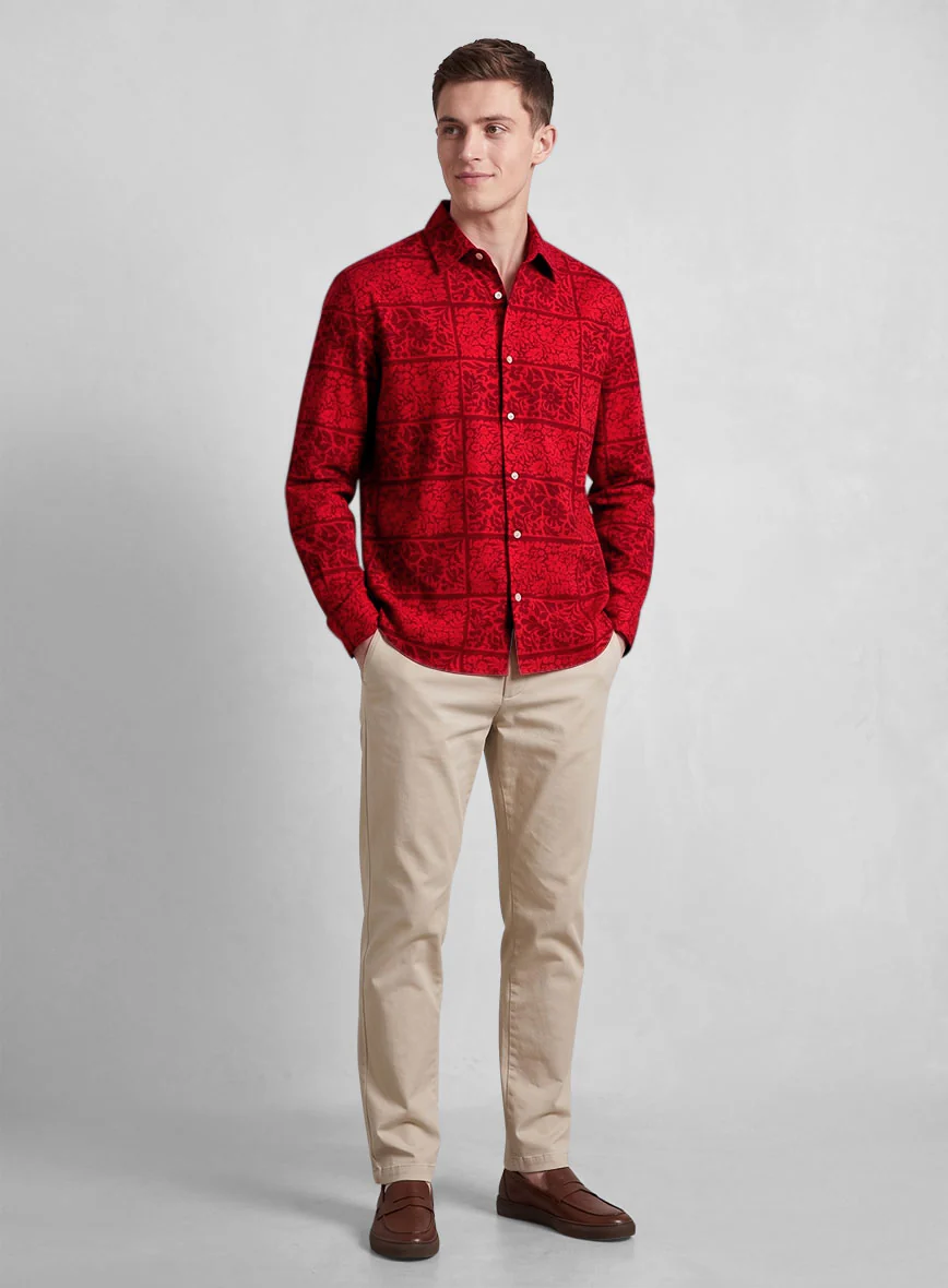 Crimson Tapestry Cotton Shirt - Image 4