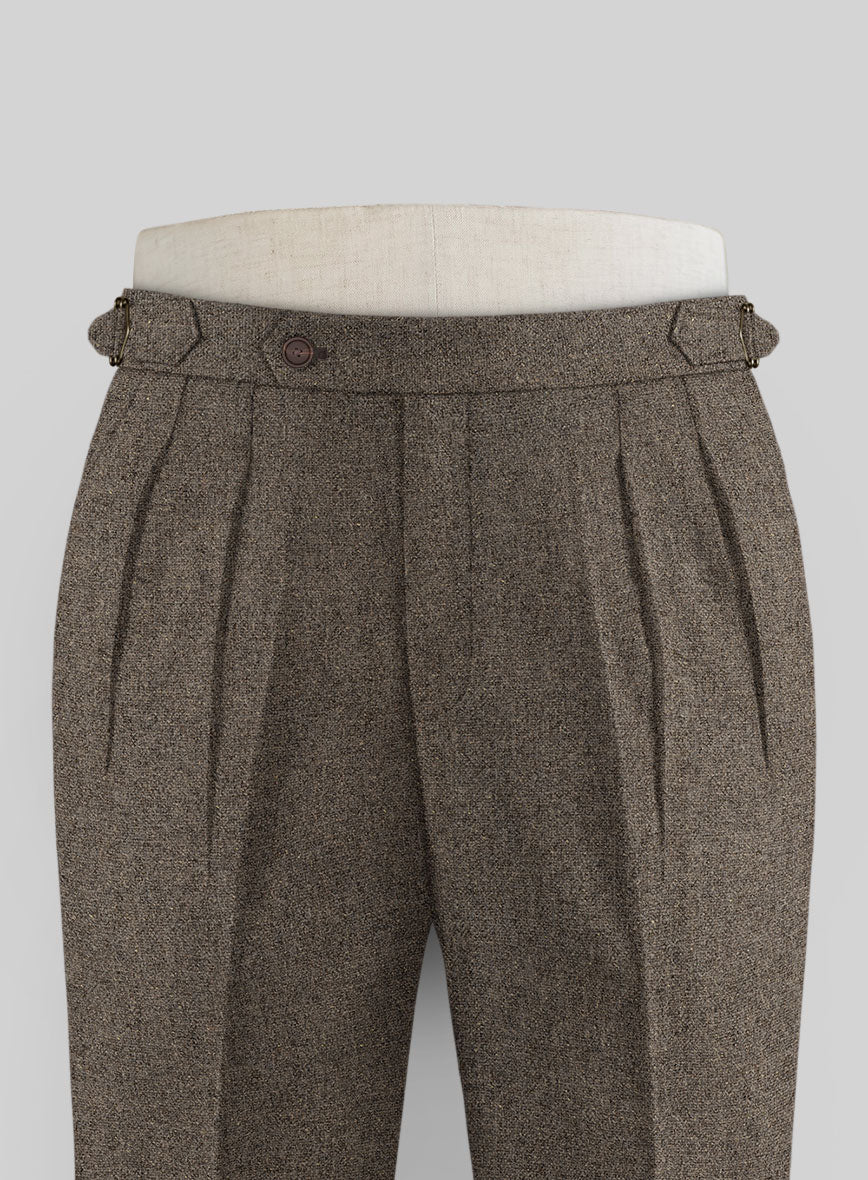Dapper Brown Tweed Highland Trousers - Image 2