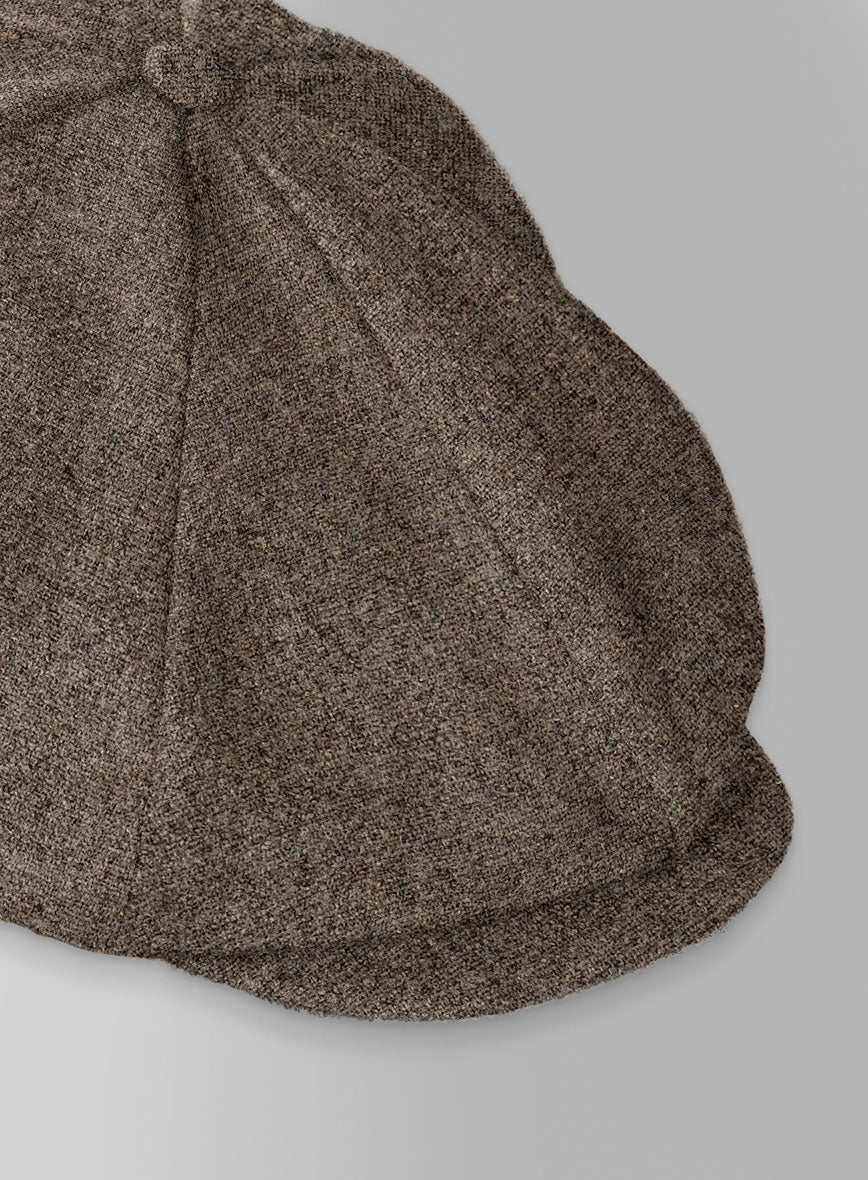 Dapper Brown Tweed Newsboy Cap - Image 4