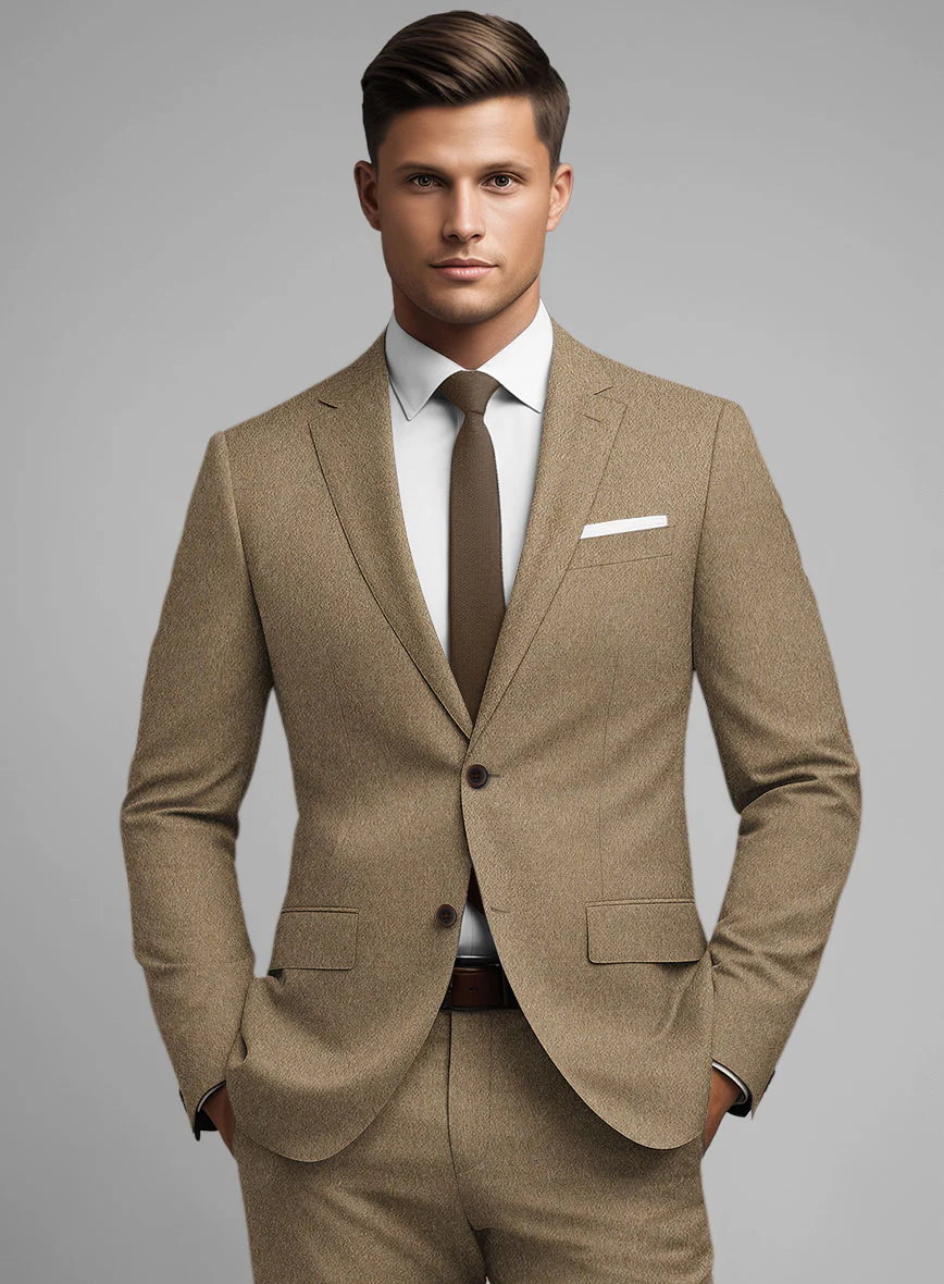 Dark Beige Cashmere Jacket - Image 2