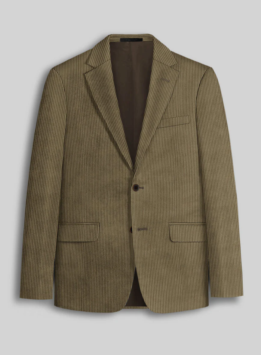 Dark Beige Corduroy Suit - Image 3