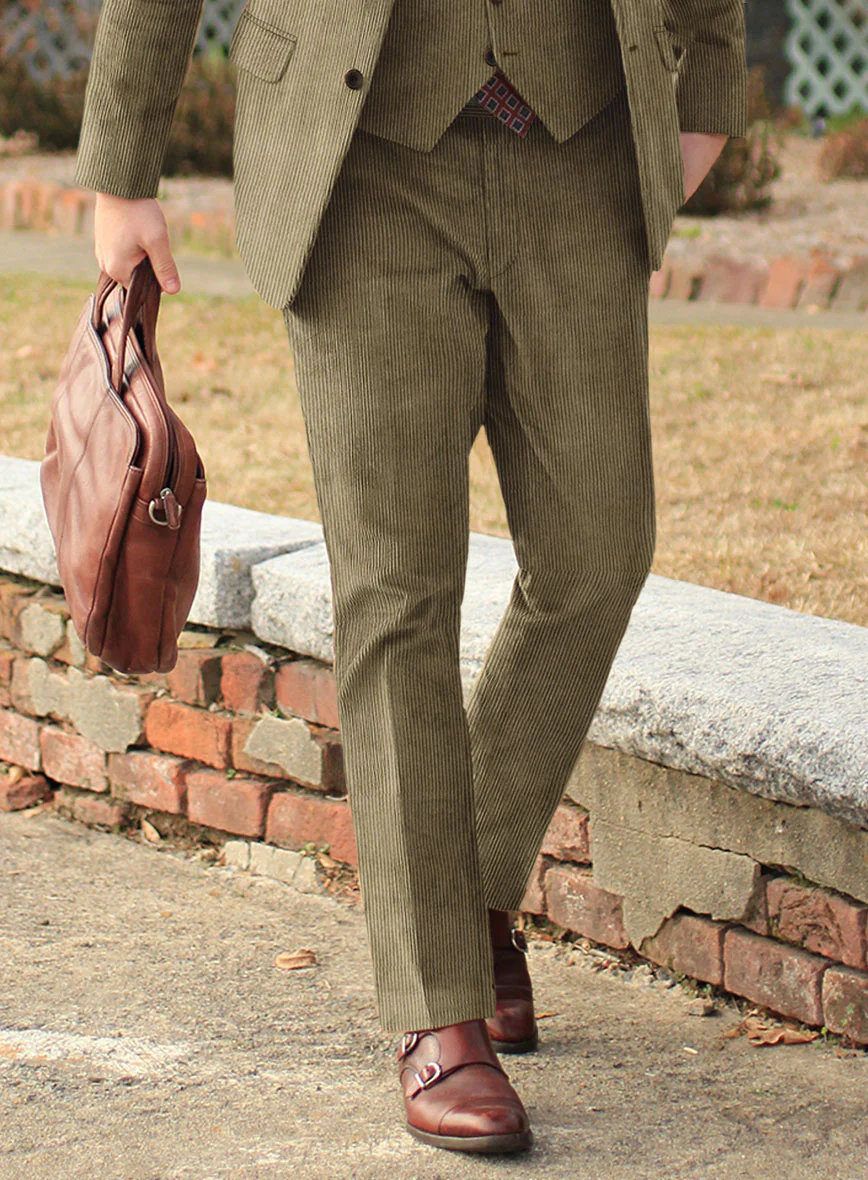 Dark Beige Corduroy Suit - Image 6
