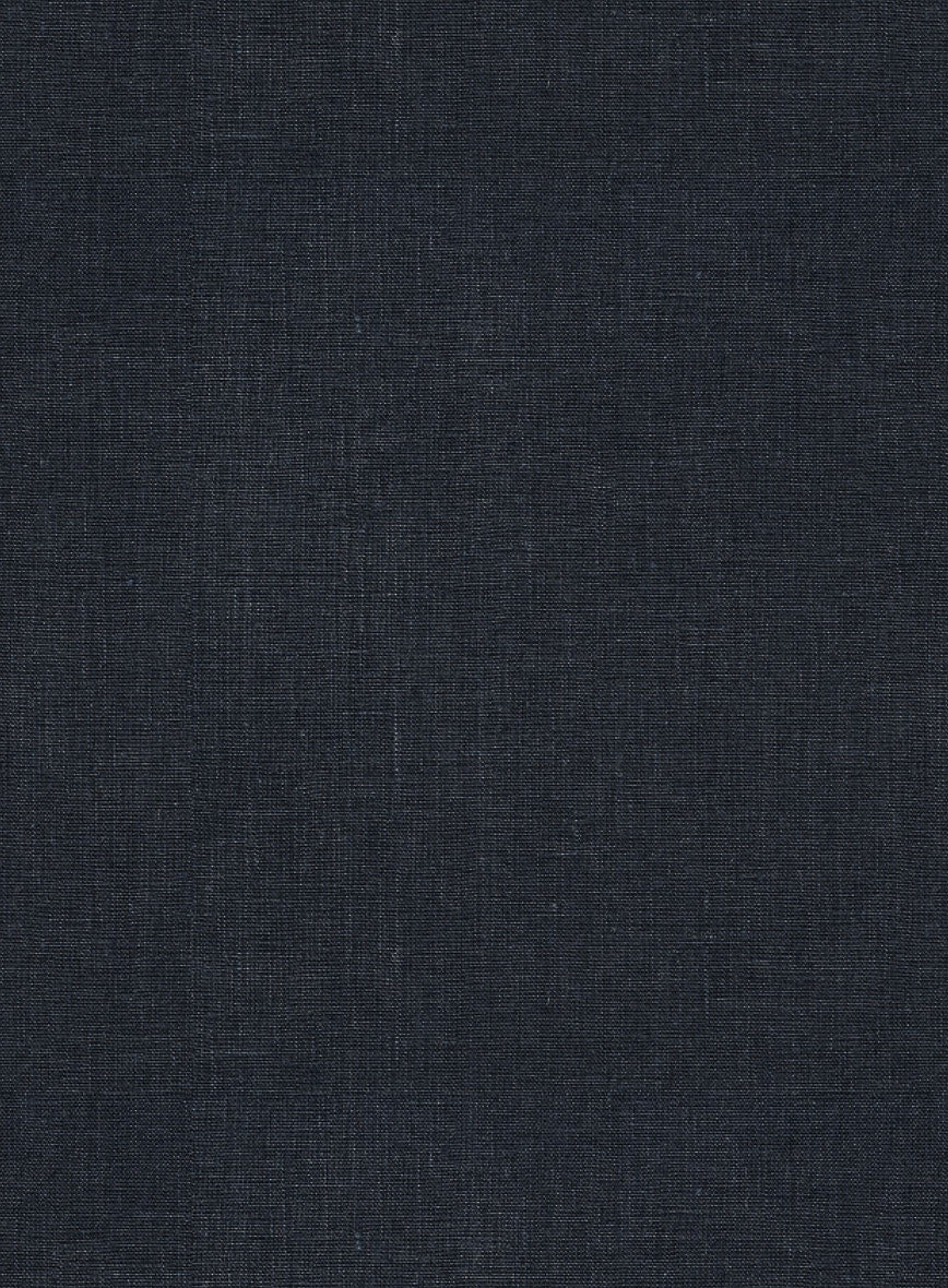 Dark Blue Linen Suit - Image 10