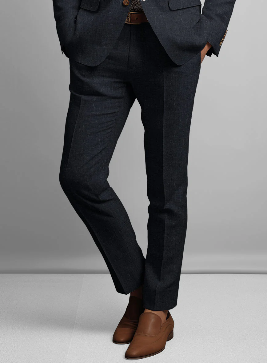 Dark Blue Linen Suit - Image 7