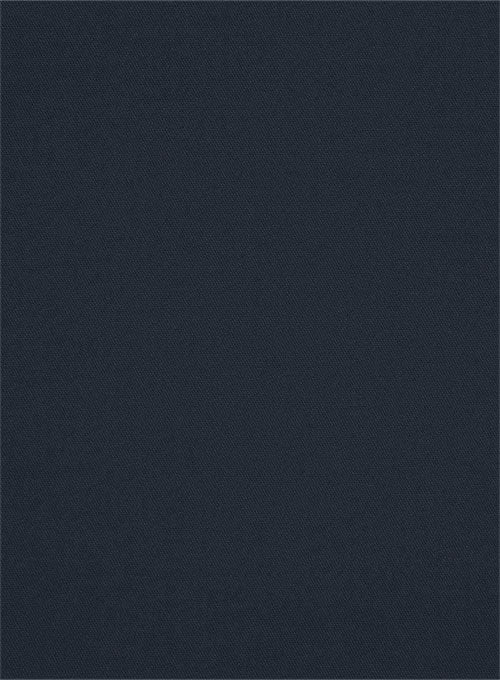 Washed Dark Blue Stretch Chino Pants - Image 4