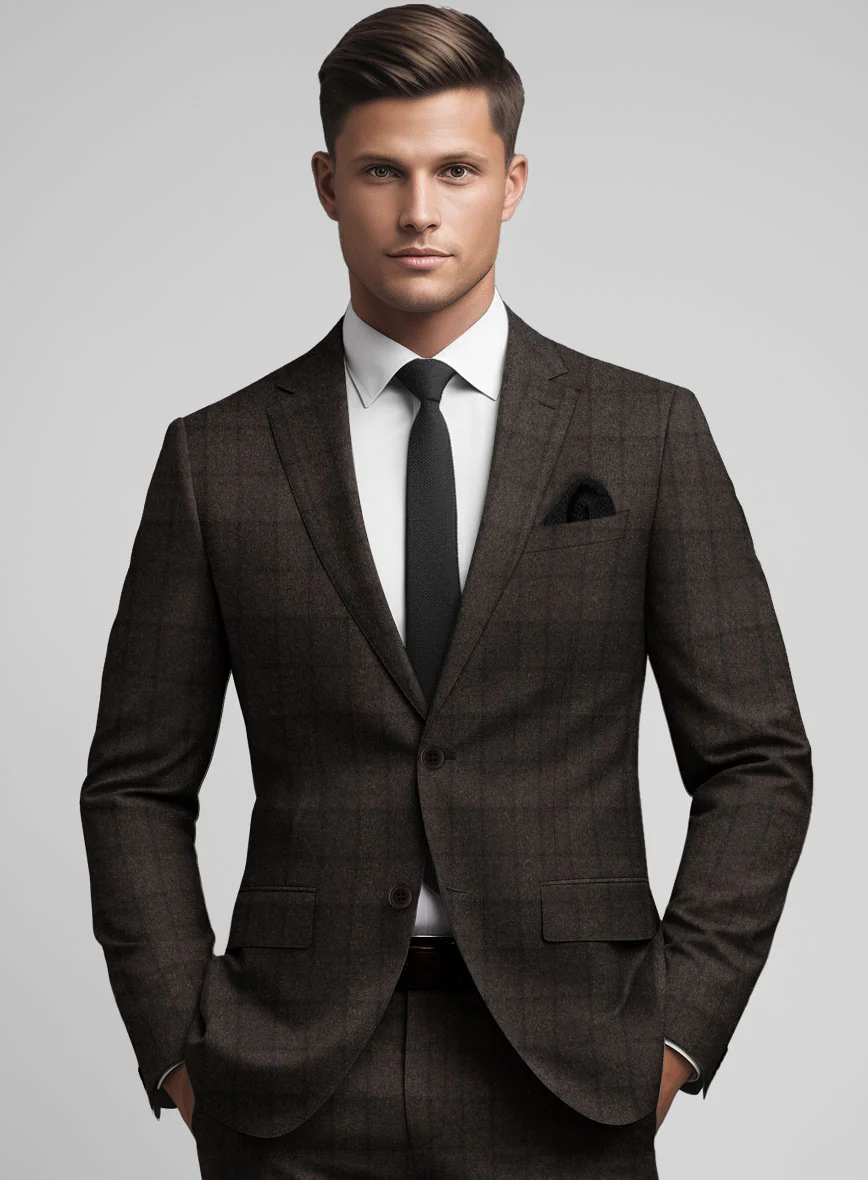 Dark Brown Gerardo Cashmere Jacket - Image 2