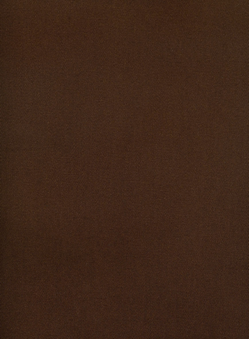 Dark Brown Napoli Stretch Light Weight Cotton Jacket - Image 3
