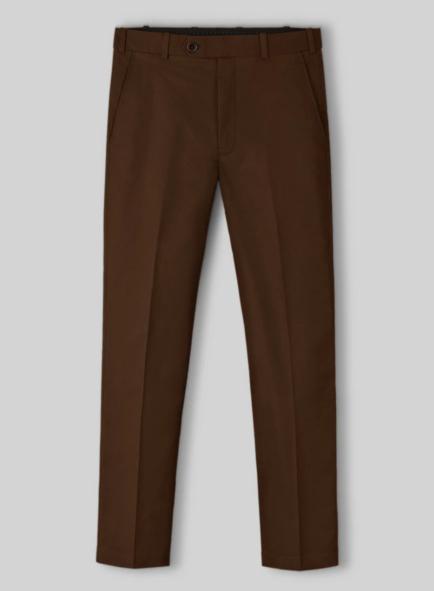 Dark Brown Napoli Stretch Light Weight Cotton Suit - Image 4
