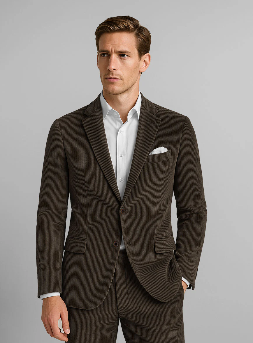 Dark Brown Corduroy Jacket - Image 2